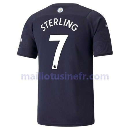 Maillot de Foot Manchester City Raheem Sterling 7 Troisième 2021-22